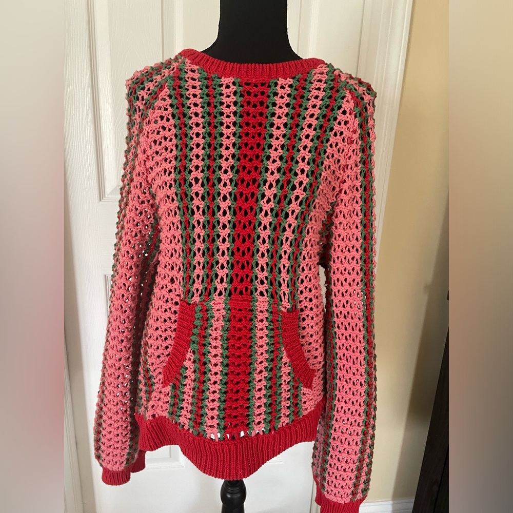 Free People Colorful Striped Women's Sweater